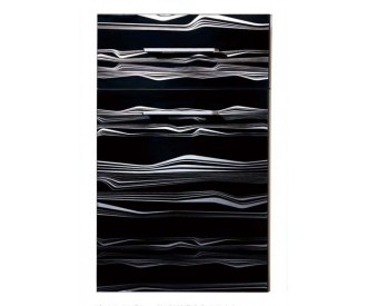 Acrylic wood grain kitchen cabinet door