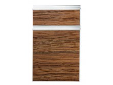 Natural wood grain kitchen cabinet door
