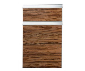 Natural wood grain kitchen cabinet door