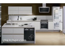 High gloss white kitchen furniture design