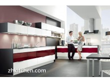 L shaped modern kitchen cabinet design