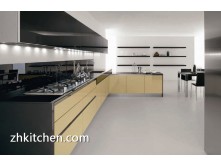 Glossy white and Grey affordable kitchen cabinets