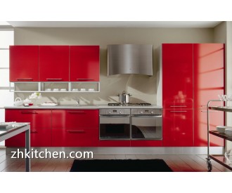 High gloss red kitchen cabinets wholesale price