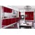 Lower cost of gloss red acrylic kitchen cabinet