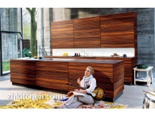 Wooden grain design cheapest kitchen cabinets