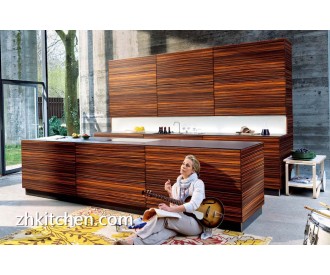 Wooden grain design cheapest kitchen cabinets