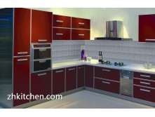 Acrylic small corner kitchen cabinets design