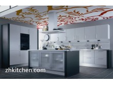 Glossy white modern kitchen cabinets Australian style