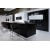Black and white lacquer mdf kitchen cabinet