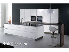 Modern custom frameless kitchen cabinets
