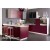 High gloss Red kitchen cabinet designs