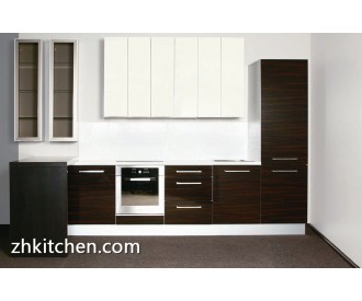 Wooden grain small kitchen designs