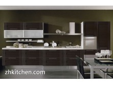 Artificial quatz PVC kitchen cabinet design