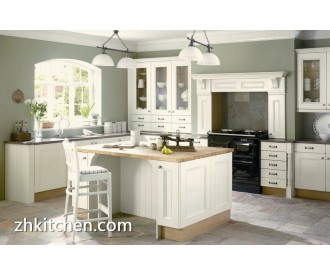 European standard white PVC kitchen cabinet