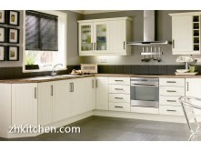 Modular white PVC kitchen cabinets sets