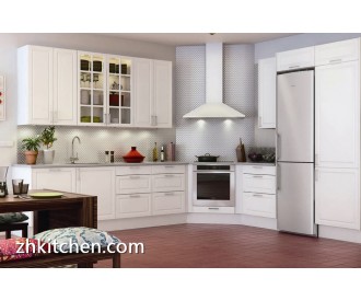 White PVC kitchen cabinet design