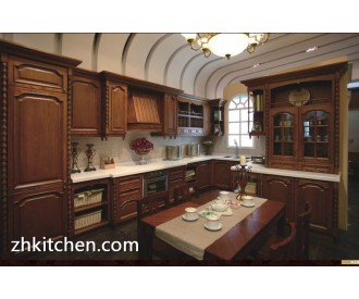 European standard solid wood kitchen cabinet