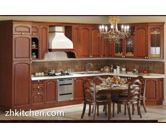 Small kitchen european style solid wood