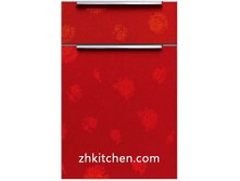 High gloss Red kitchen cabinet doors