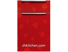 High gloss Red kitchen cabinet doors