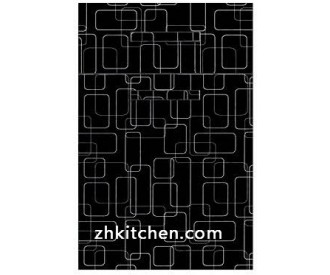 Patterned custom kitchen cabinet doors