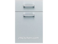 Solid grey kitchen cabinet doors