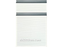 Wave pattern bathroom cabinet doors