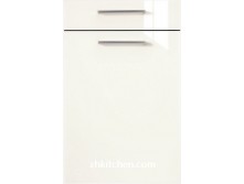 High gloss white kitchen cabinet doors