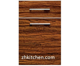 UV wood grain laminate cabinet doors