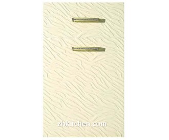 Embossed thermoform cabinet doors