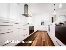Glossy White Kitchen Cabinet Design