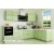 green Glossy Kitchen Cabinet Design