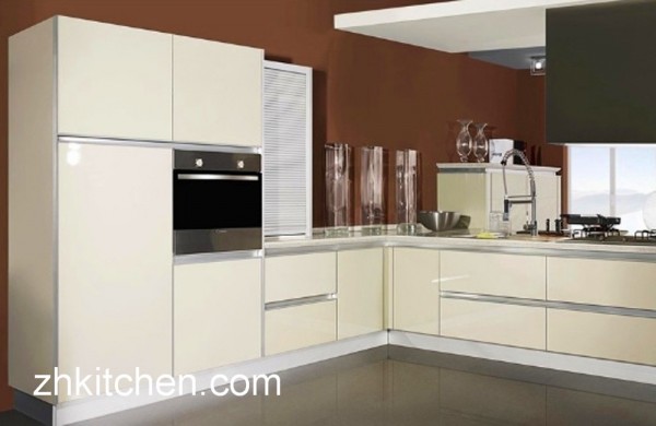 High Gloss Acrylic Kitchen Cabinets / High Gloss Red Kitchen cabinet
