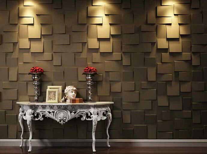 Decorative wall panel made from eco-friendly materials