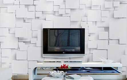 Decorative wall panel for TV background