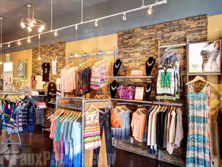 Brick Decorative Wall Panel In Clothing Store