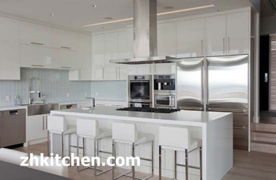 Glossy kitchen cabinet design manufacturers China